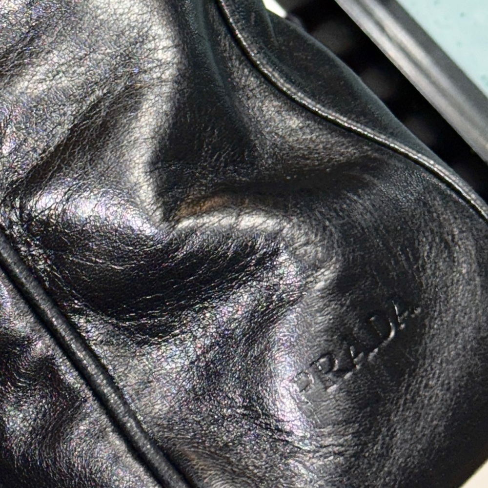 Prada SS 1998 Calf Leather & Acrylic handbag RARE - Picture 7 of 17